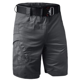 Kolongvangie Fishing Shorts Lightweight Cotton Blend Tactical Work Hiking Golf Breathable Short with Pockets Expandable Waist