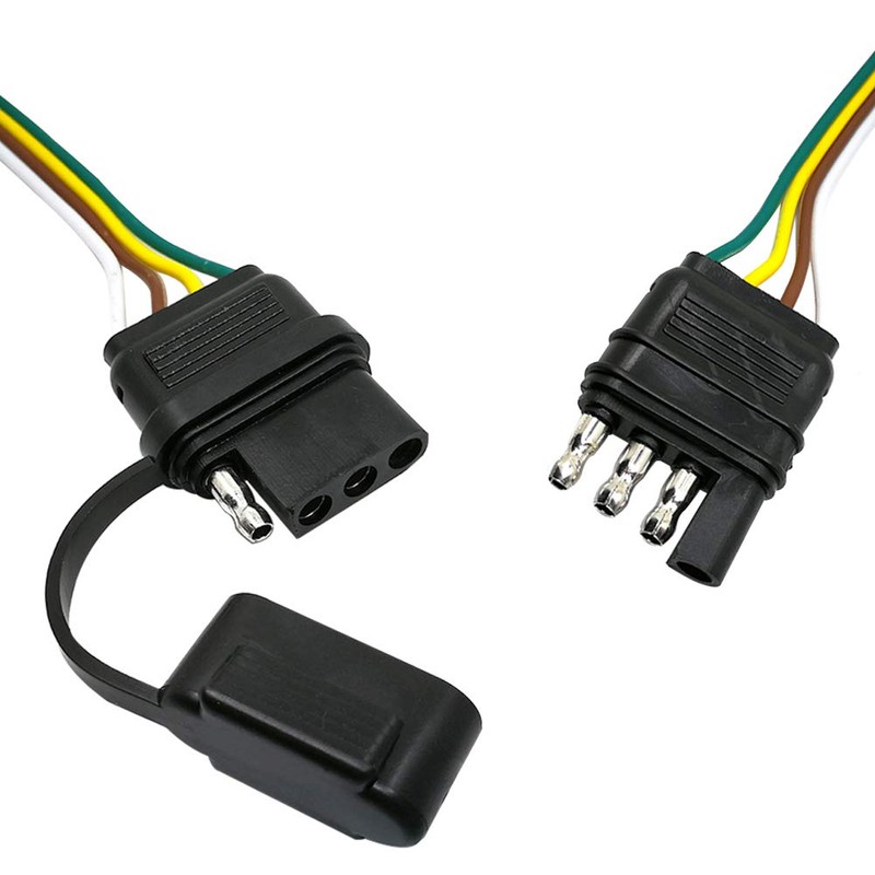 CARROFIX - Extensión plana de 4 cables de 60 pulgadas
