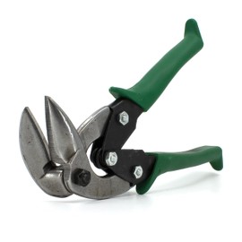 Midwest Snips MIDWEST Aviation Snip - Right Cut Upright Tin Cutting Shears with Forged Blade & KUSH'N-POWER Comfort Grips - MWT-6900R