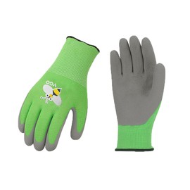 Vgo... 1 Pair of Children's Gardening Gloves Utility Children's Gardening Gloves Toddler Latex Coating for Boys and Girls (RB6013-KID)