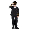 WILBERS & WILBERS 310467 Children's Pilot Costume in Black, Captain,