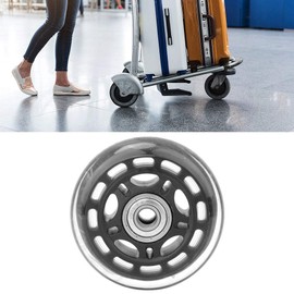 3 Inch Wheel Black Transparent PU Quiet with Ball Bearing 608Zz Glider Accessories for Luggage Trolley