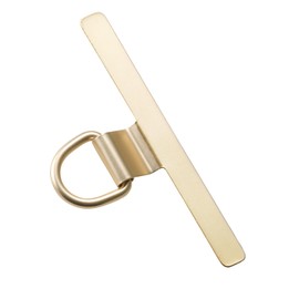 Elecom PWSTHD1SSGD Strap Holder, Stainless Steel, Non-Floating, Bend Design, Lightweight, 1 Gang Type, Gold