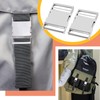 Metal Side Release Buckle, 2 Sets Webbing Bag Clip Lock,