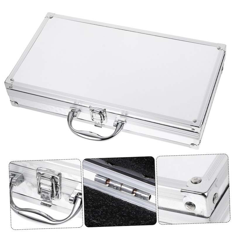 Levemolo Portable Aluminum Storage for Tools Metal Suitcase Locking Mechanism