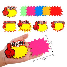 500 Pcs Price Tags Sale Tags,for Sale Sign,Burst Star Sale Signs for Retail Store,Garage Sale Signs,Yard Sale Price Stickers, Price Tags for Retail,Garage Sale Stickers,Store Signs