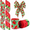 2 x Watermelon Ribbons, 5 Yard x 2.5 Inch Watermelon