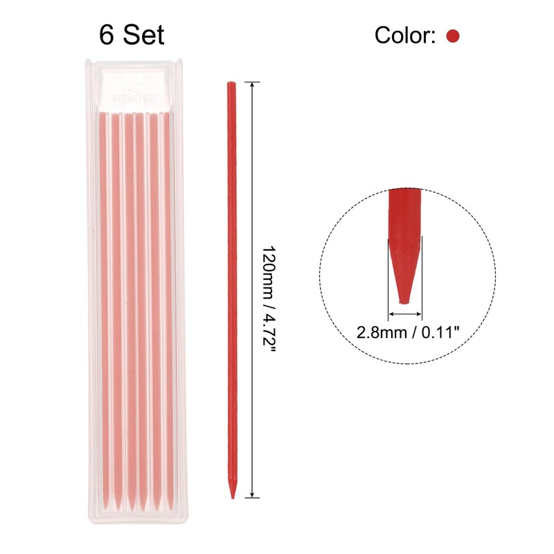 QUARKZMAN Pack of 36 Pencil Leads Carpenters Pencil Replacement Leads