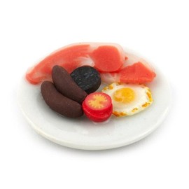 MyTinyWorld Dolls House Miniature Handmade Full English Breakfast