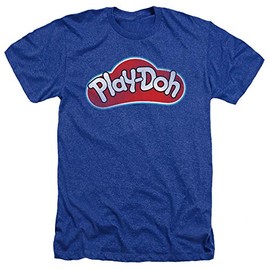Play Doh Lid Unisex Adult Heather T Shirt for Men and Women, Medium Royal Blue
