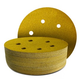 GZKTY 45Pcs 150mm Sanding Discs 60 Grit, Round Hook and Loop Sandpaper for Random Orbital Sander