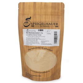 Organic Baking Malt Dark – High Quality and Enzyme Active – First Class for Baking Bread and Rolls – Ideal as Colour Malt – Contents: 1 kg Organic Barley Malt