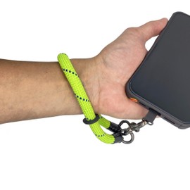 Little Fire Craft Phone Lanyard Wrist Strap Phone Strap Wrist Lanyard for Cell Phone Around The Hand with Lanyard Patch (Green/Blue)