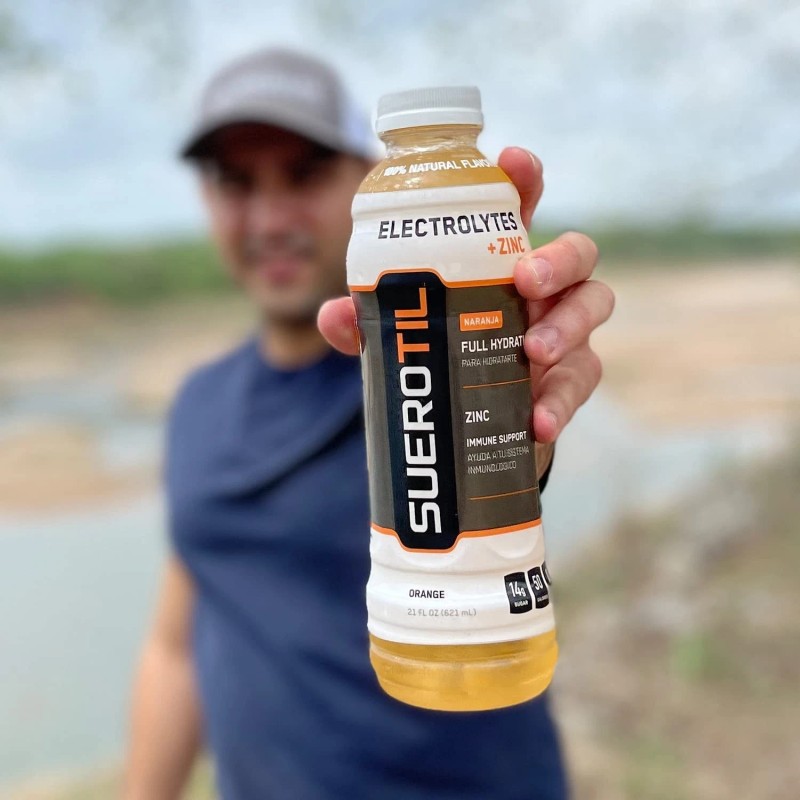 Suerotil - Sugar-Free Hydration Drink + Electrolytes - Orange, 20oz