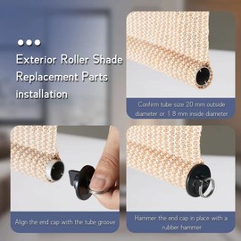 Universal Replacement Mounting Brackets of Exterior Sun Shades Roller up Blinds,Indoor/Outdoor