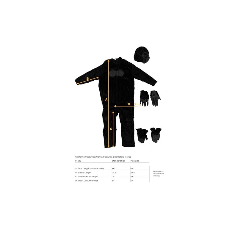 Gorilla Suit Pink Costume Standard