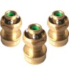 FUATY Heavy Duty Brass Hose Nozzle, 3PCS Adjustable Twist Pressure
