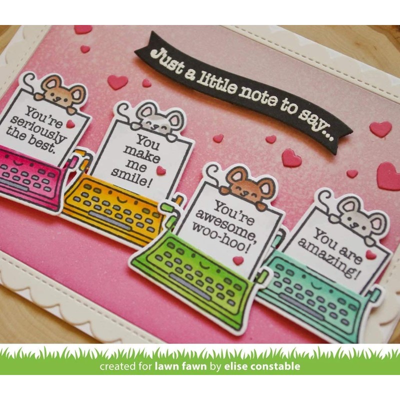 Lawn Fawn Clear Stamps Love Poems LF2167
