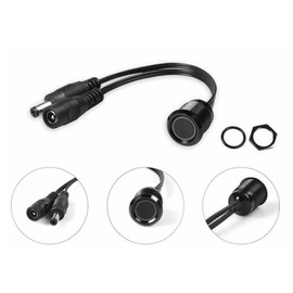 Clearhill 12V 24V Touch Dimmer Switch with Memory Feature, Blue LED Indicator, 16mm Mounting Hole for Lighting Control - Ideal for LED Strips in Stairs, Corridors and More(Black)