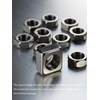 M10 Square Nuts, Machine Screw Nuts, 304 Stainless Steel, Metric,