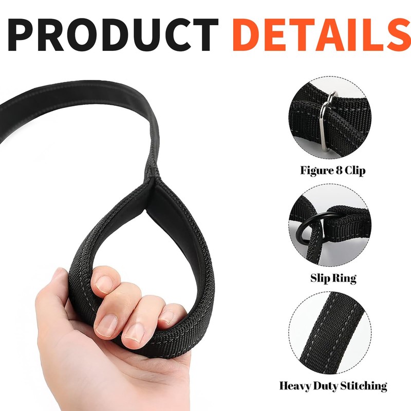 Dog Lead – Figure of 8 Anti-Pull Training Lead for