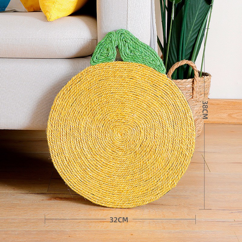 Cat Scratcher Pad Sisal Material Wearproof Large Space Cute Shape