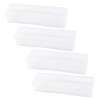 siyuwuro 4Pcs Transparent Storage Boxes For Nail Tool Professional Pedicure