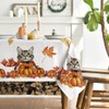 Artoid Mode Cats Maple Leaves Scarves Pumpkins Autumn Table Cloth,