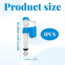 Toilet Flush System Replacement,Toilet Cistern Flush Parts,Adjustable Toilet Fill Valve,Easy to Install and Fast Fill Universal Toilet Replacement Parts