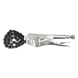 Comfy Hour Jolly Handy Tools Collection Heavy Duty Locking Wrench with 20" Chain American Type, Metal Chain Wrench, Pipe Wrench