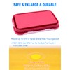 FUSMYE Extra Large Collapsible Silicone Food Storage Containers With Lids,