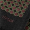 Stetson Allover Dots Wool Scarf Men's with Fringes Autumn Winter