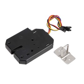 Cabinet Latch maglock + Lock DC 12V 2A Electromagnetic Electric Control Cabinet Drawer Lockers Latch Steel Black