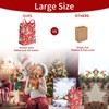 Cherubfunz 24 PCS Christmas Gift Bags Bulk Set with Snowman,