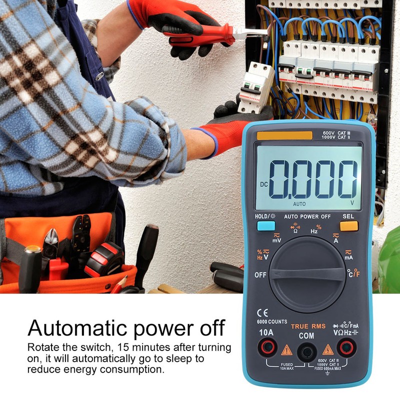 ZT102 Digital Multimeter AC DC Voltmeter Diode Current Capacitance Tester