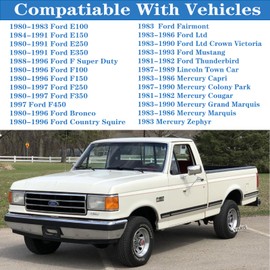 JSDAN 38448 Door Latch Striker Bolts Includes Bushing Compatible With 1980-1997 Ford,1987-89 Lincoln,1981-90 Mercury Door Latch Lock Striker Bolts Replace E9AZ5422008A