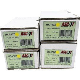 Premium Service Ascot MC Style Coated Zinc Clip-On Wheel Weight Bundle .25oz-1.00oz (4 Items)