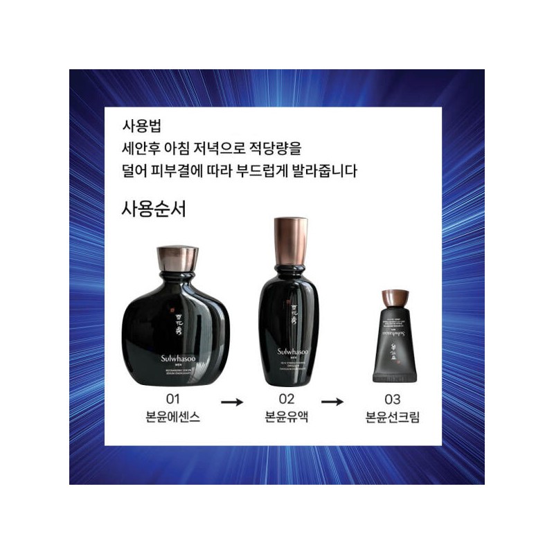 Sulwhasoo 홈쇼핑 설화수 맨 본윤2종 기획 세트 아버지 은사님 선생님