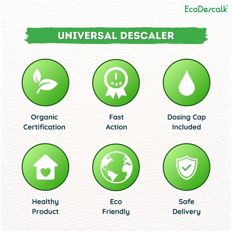 EcoDescalk Universal ecological concentrate (9 descaling processes). 100% natural descaler.