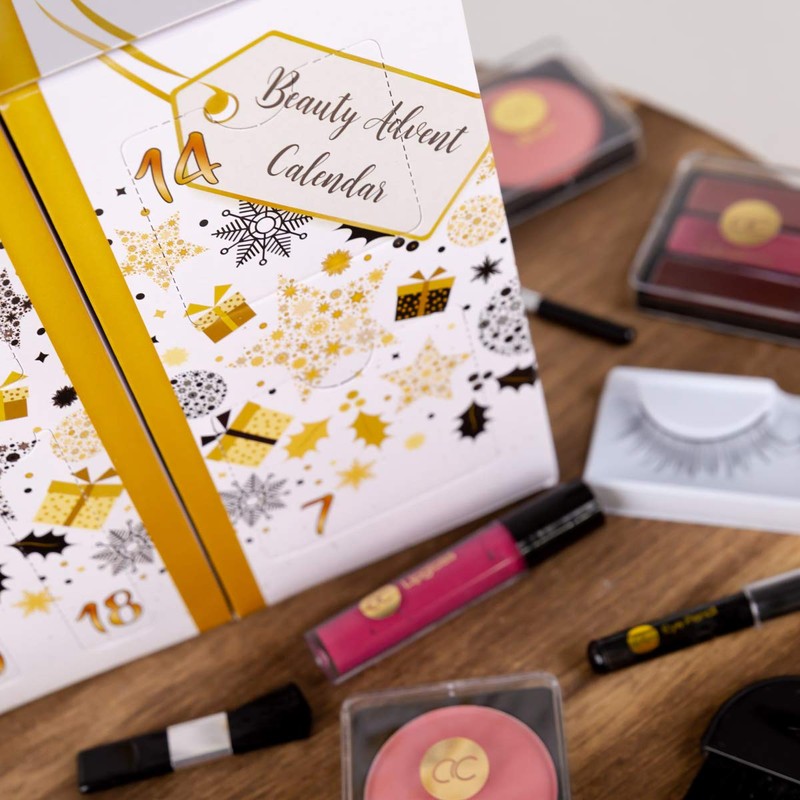 Beauty-Adventskalender Schminke mit 24 Make-up Kleinigkeiten für perfektes Styling im