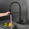 LEMYEF kitchen faucet LED spray head，3-Function Prevent burns spray head，9/16-13/16