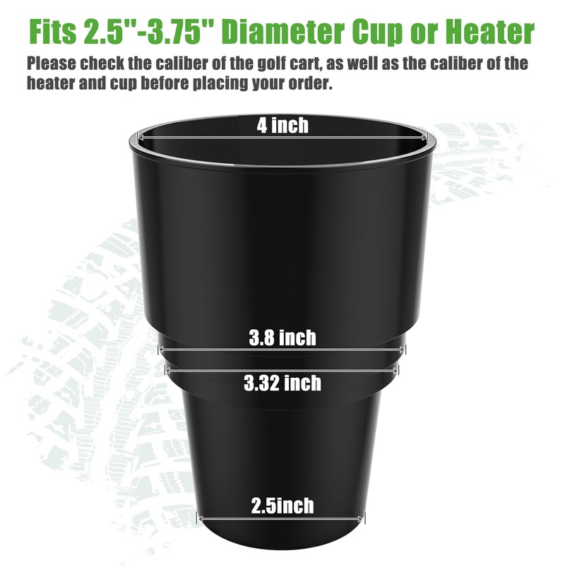 10L0L Universal Golf Cart Propane Heater Cup Holder for Yamaha,