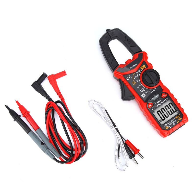 HT206 AC/DC Mini Digital Clamp Meter For Measuring Voltage AC