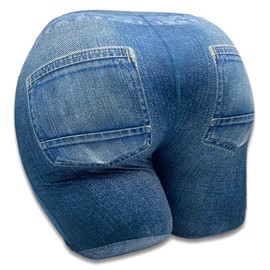 The Buttress Pillow – All-Natural Latex Foam Butt-Shaped Pillow for Sleep, Stress Relief, and Comfort – Ergonomic Design for Side, Back, and Stomach Sleepers – Removable Cover Included
