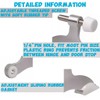 4 Pack Hinge Pin Door Stopper Adjustable Heavy Duty Hinge