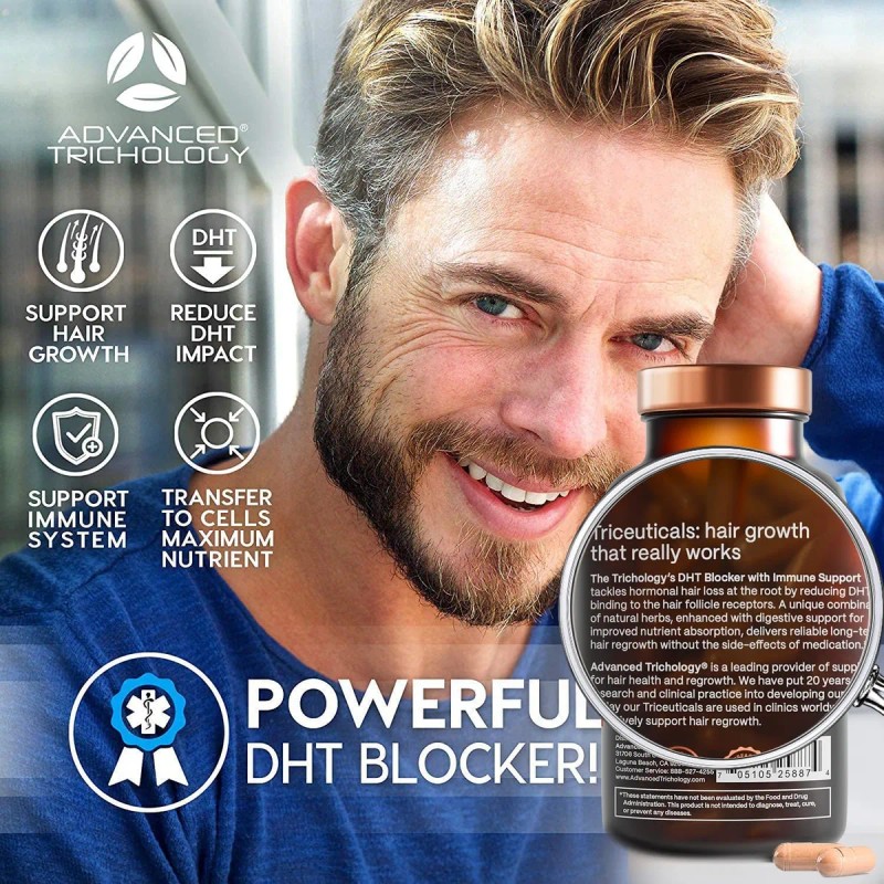 Advanced Trichology Dht Blocker Apoyo Inmunolgico 120 Cps Sin Sabor
