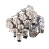 12Pcs Hot Air Gun Nozzle with Locking Screw Heat Gun