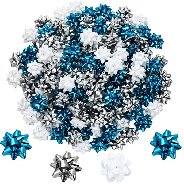 140 Pieces Mini Christmas Gift Bows for Wrapping Matte Christmas