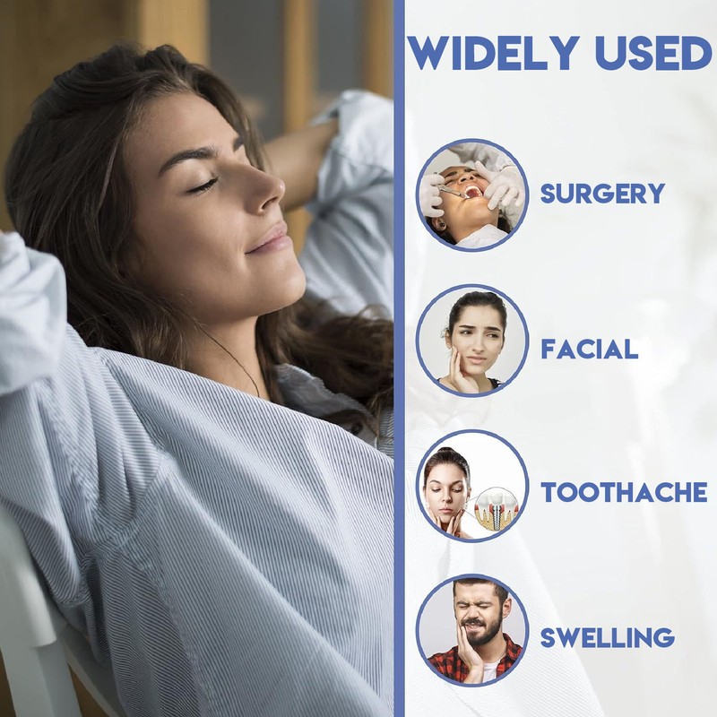 Ice Pack Face Wrap Migraine Relief Reusable Cold Compress Teeth