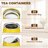 sourcing map 2Pcs Round Tea Canisters, 5" x 3" Airtight